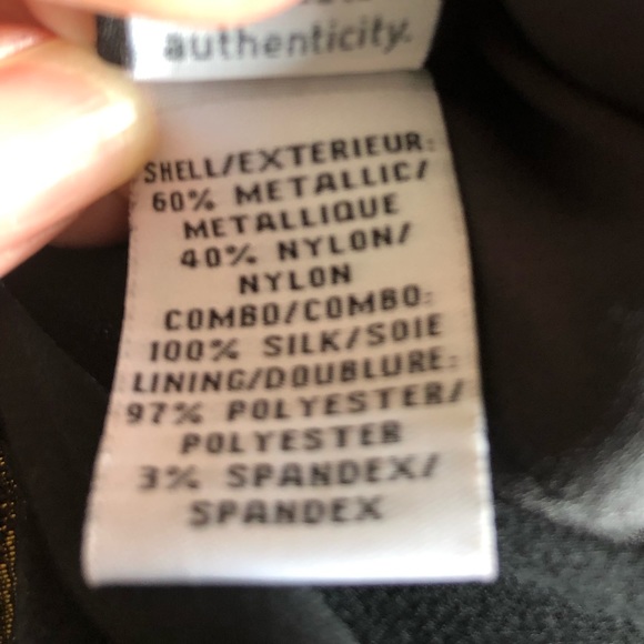 NWOT DVF Black & Gold Lace Sleeveless Dress - Picture 8 of 8